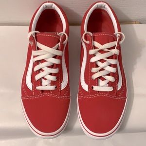 Vans Old Skool Red/Crimson Sz 5-Men, 6.5-Women